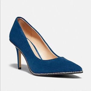 Brand new coach versatile pumps size 9.5 oceanblue